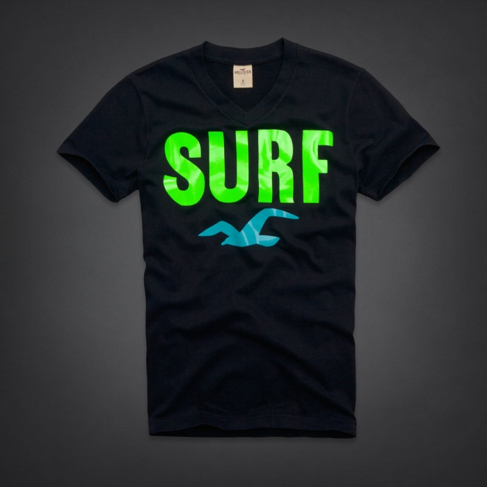 Hollister Hombres cuello en V Corto Remera HCO4091 Hollister Hombres cuello en V Corto Remera HCO4091